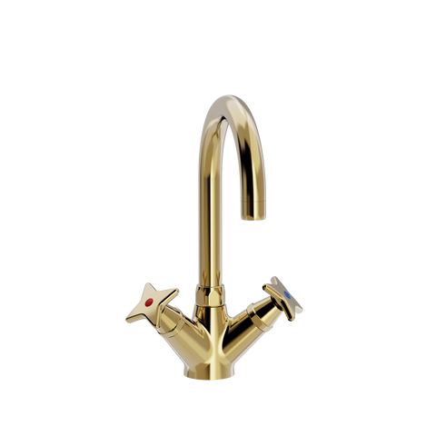 Cross-Handle 1-Hole Faucet, Ø150 Spout
